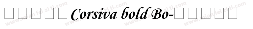 家庭个人化Corsiva bold Bo字体转换